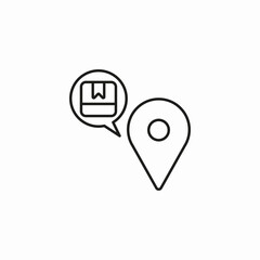 package location pin icon sign vector