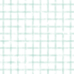 水彩タッチの淡いグリーンのブロックチェック