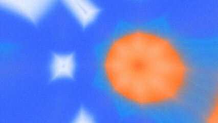 Abstract Radiant Burst with Soft Grain Texture, Symmetrical Glow Pattern in Psychedelic Style, Radiating Circular Abstract with Subtle Noise, Kaleidoscopic Starburst with Gradient Flow