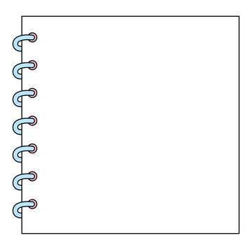Blank ring binder paper sheet for text
