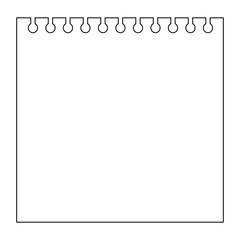Clean and Simple blank binder paper sheet