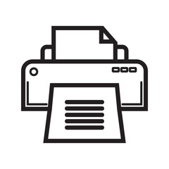 Print icon vector for web, computer and mobile app