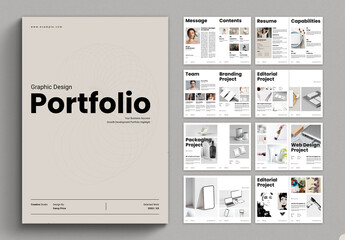 Graphic Design Portfolio Brochure Template