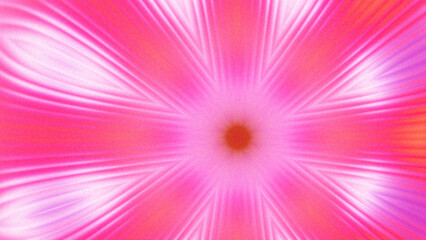 Abstract Radiant Burst with Soft Grain Texture, Symmetrical Glow Pattern in Psychedelic Style, Radiating Circular Abstract with Subtle Noise, Kaleidoscopic Starburst with Gradient Flow
