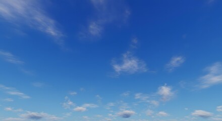 Fototapeta premium Vast Azure Sky, Scattered Clouds, Perfect Day