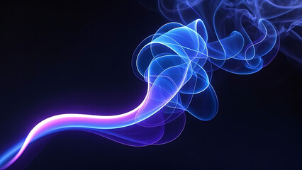  Dynamic Blue and Purple Smoke Swirl