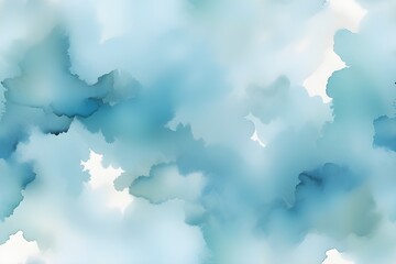 Obraz premium Light Sky Blue Soft Watercolor Texture Background