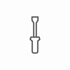 screwdriver tool icon sign vector