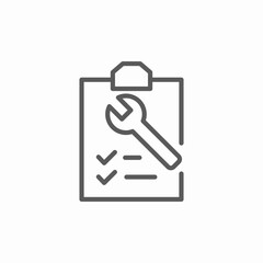 tecnical checklist icon sign vector