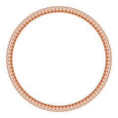 Luxury Mandala Golden Circle Frame Transparent With Vintage Gold Circular Pattern