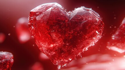 Red Crystal Heart