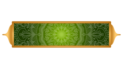 Luxury golden arabic islamic text box title frame border banner set multiple colors for ramadan and milad un nabi	
