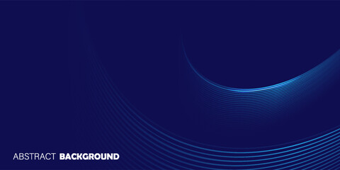 Modern Geometric Blue Wave Pattern. Vector Illustration