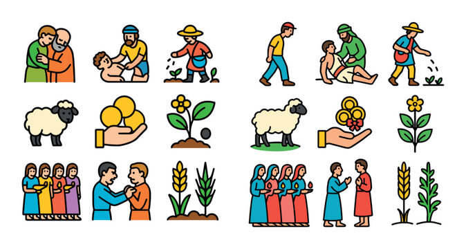 Bible Parables Icons