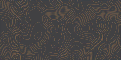 A minimalist, abstract background featuring organic, undulating contour lines in a warm, muted brown against a dark charcoal grey. The lines are thin and flowing, creating a subt