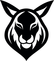 Lynx Head Minimalist Vector