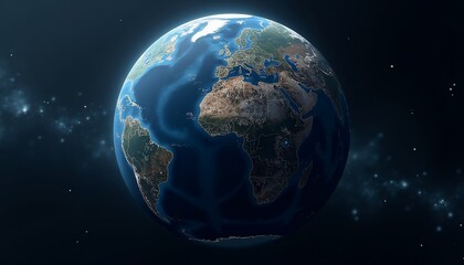 Fototapeta premium Earth Image View from Space