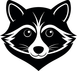 Raccoon Face Vector Graphic