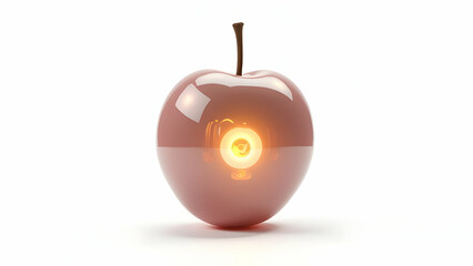 Obraz premium Superconducting apple with magnetic levitation