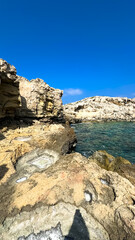 Ayia Napa in Cyprus. Natural rock arch formation known as Cape Greco. Cavo Greco National park