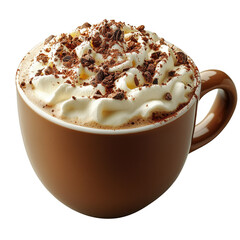 Delicious Hot Chocolate Drink Creamy Whipped Cream Chocolate Shavings Brown Mug Sweet Treat Winter Beverage Warm Cozy Indulgent Chocolatey Caffeine Aromatic Rich Flavorful Refreshing Tasty Delightful 