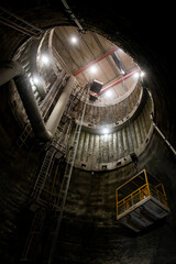 Tour of the excavated stations Olbrachtova and Pankrac D and the adjacent line tunnels. Behind the...