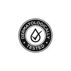 Dermatologically Tested Icon Vector