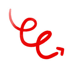 Obraz premium Creative red abstract design with flowing lines and curves against a white background showcasing artistic expression