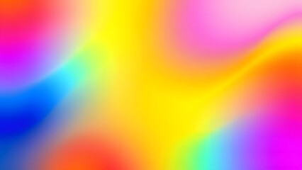Obraz premium Abstract rainbow gradient background with vibrant yellow, pink, and blue hues