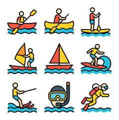 Water Sports Icons