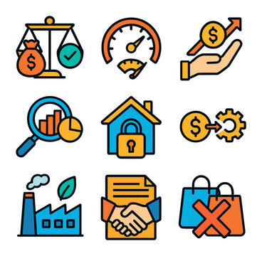 Law and Economics Icons