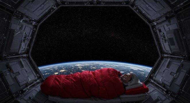 Astronaut Dreams Earth Below Stars Above