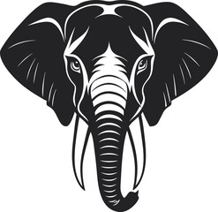 Obraz premium This collection of black and white images depicts various illustrations of elephants, some in profile, others with detailed textures, and some appearing to be part of a larger design or pattern.