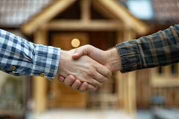 Hands of Agent and Client Shaking Hands After Signed Contract Buy New Apartment