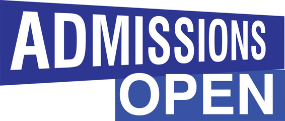 Admission open banner abstract school college coaching social media enroll now university registration