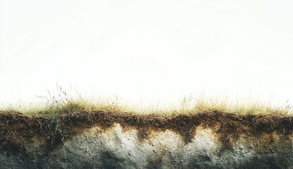 Sparse grass landscape with a light background.