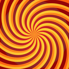 spiral swirl red and yellow