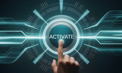 Activate Technology Button Concept