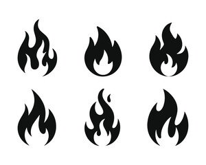 Fire flames vector illustration.	