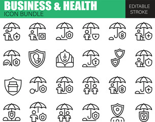 Health and Medical Icon Set – Flat Vector Bundle for Hospitals, Clinics, and Wellness