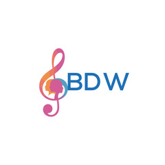  "BDW Music and Arts Logo Design, BDW Later Logo, Abstract Treble Clef with Human Faces"
