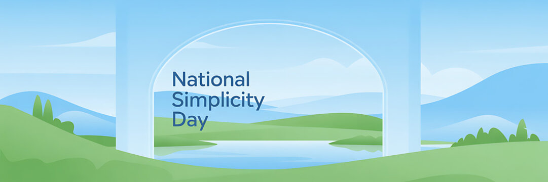 National Simplicity Day Banner