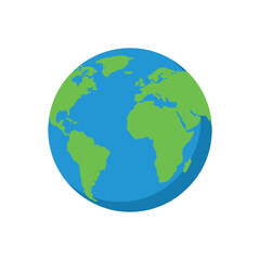 Fototapeta premium globe on white background