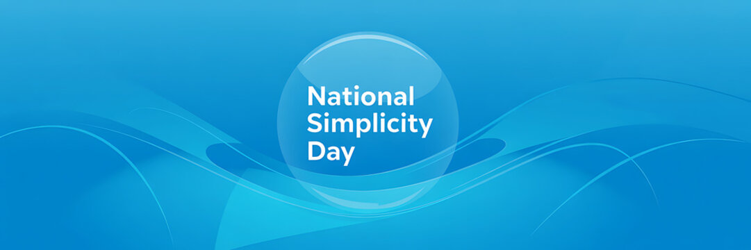 National Simplicity Day Banner - Powered by Adobe
