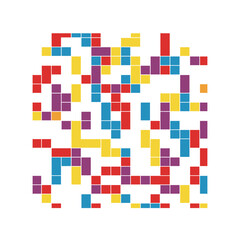 Fototapeta premium pixel mosaic vector illustration