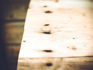 the black self-tapping screw is screwed into the wood