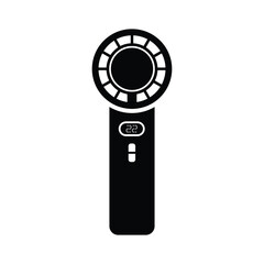 Electric portable fan flat vector icon and symbol design