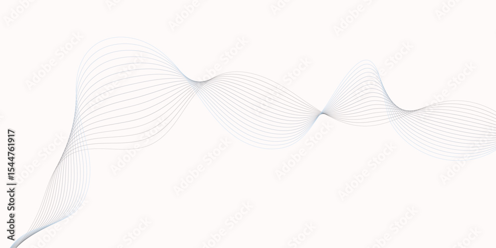 Poster abstract wavy lines pattern on a white background, creating a flowing and dynamic visual effect desi