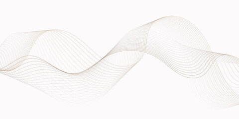 Abstract  creating a soft design wavy lines forming a delicate pattern on a clean white background.