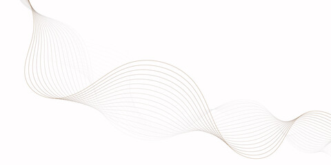 Abstract  creating a soft design wavy lines forming a delicate pattern on a clean white background.